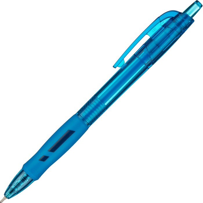 Ручка шариковая автомат. Deli Arris диамет шар 0,7мм резин манж синяя - фото 1007065