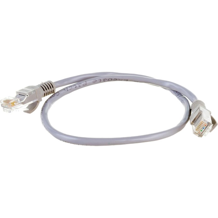 Патч-корд ExeGate (EX169509RUS) UTP-RJ45-RJ45-5e-0,5M-GY, UTP, серый OZ 1845233 - фото 1007444