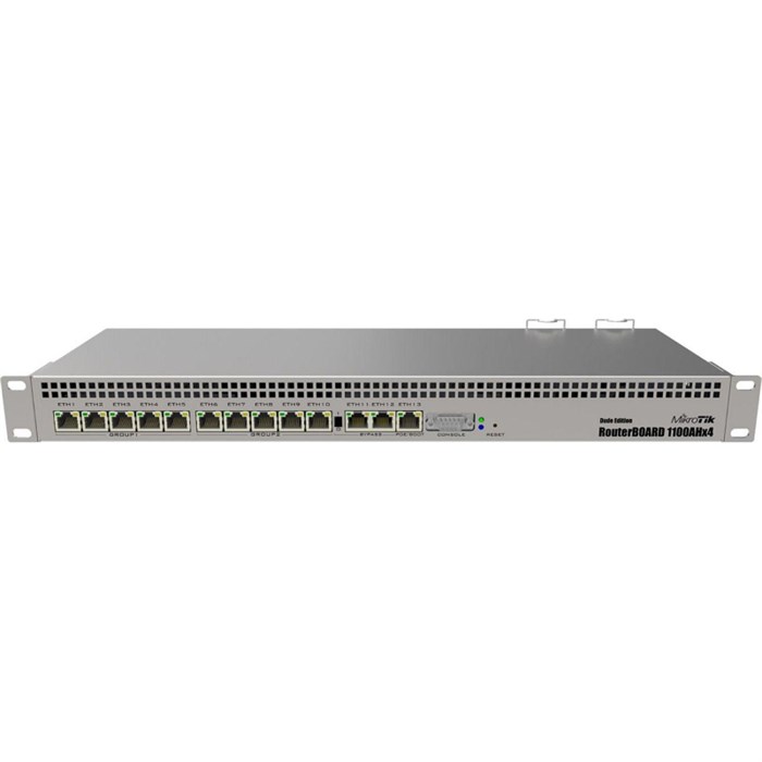 Маршрутизатор MikroTik RB1100AHx4 Dude Edition 10/100/1000BASE-TX серый 2006088 - фото 1007578