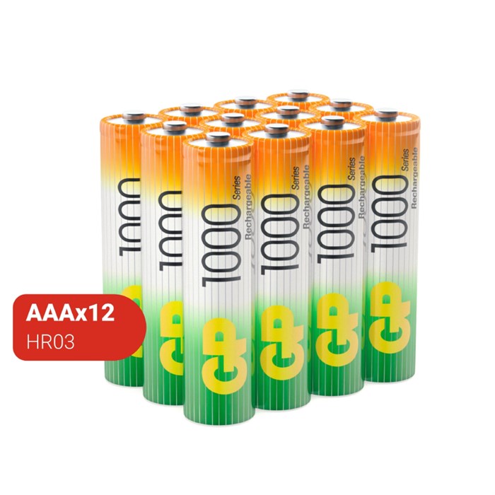 Аккумулятор GP GP100AAAHC-B12 ААА 1000 series (min 950mAh)12 шт 1654299 - фото 1009242