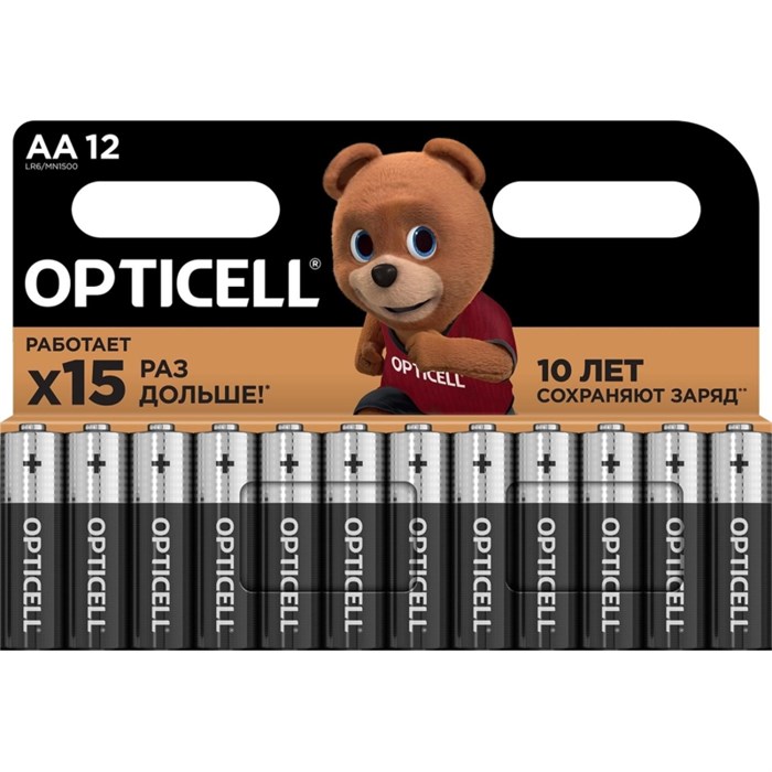 Батарейка OPTICELL Basic AA 12шт/уп 2057690 - фото 1009348