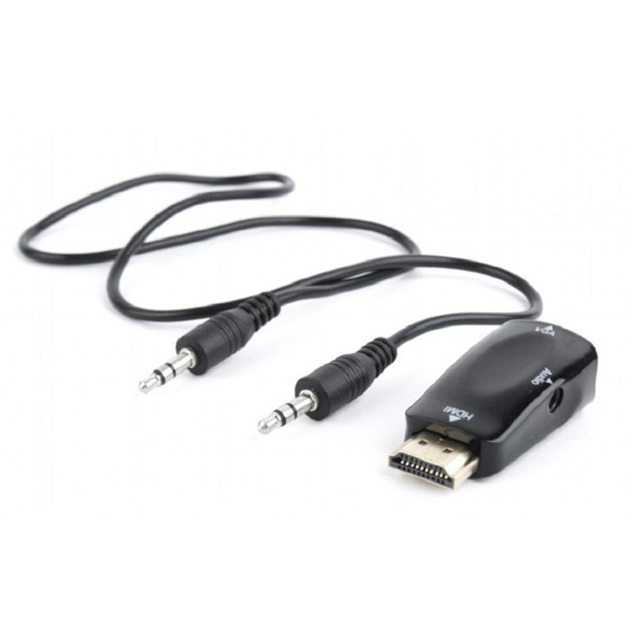 Переходник HDMI - VGA, M/F + Jack 3.5, M/M, v1.4, Cablexpert, A-HDMI-VGA-02 988942 - фото 1009562