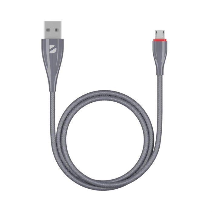 Кабель Deppa Ceramic USB - micro USB, 1м, серый 1665469 - фото 1009581