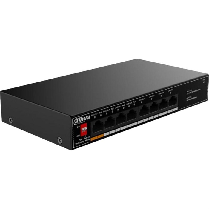 Коммутатор DAHUA DH-SG1008LP, PoE, 4xRJ45 1Gb PoE, 4xRJ45 1Gb, металл 2046445 - фото 1028056