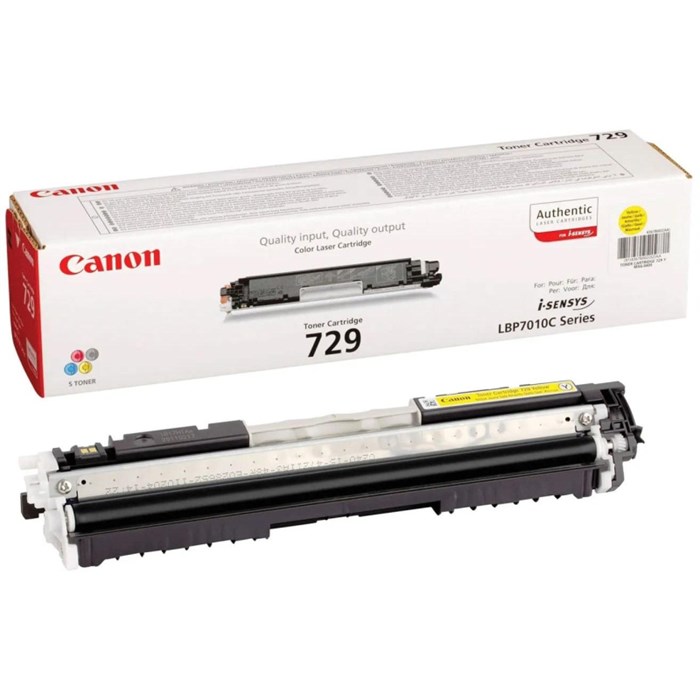 Тонер-картридж Canon Cartridge 729 (4367B002) жел. для LBP-7010C 279476 - фото 1036105