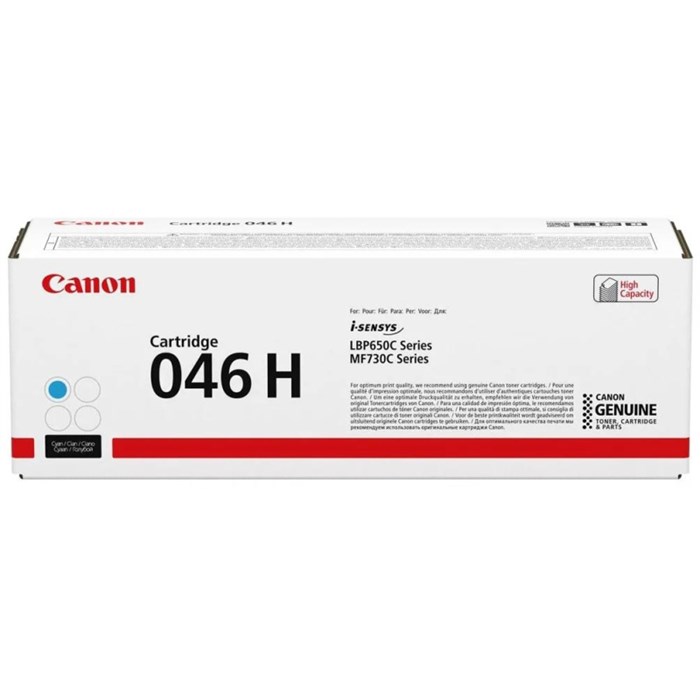 Картридж лазерный Canon 046 H C (1253C002) гол. для MF735Cx, 734Cdw, 732Cdw 743384 - фото 1036192