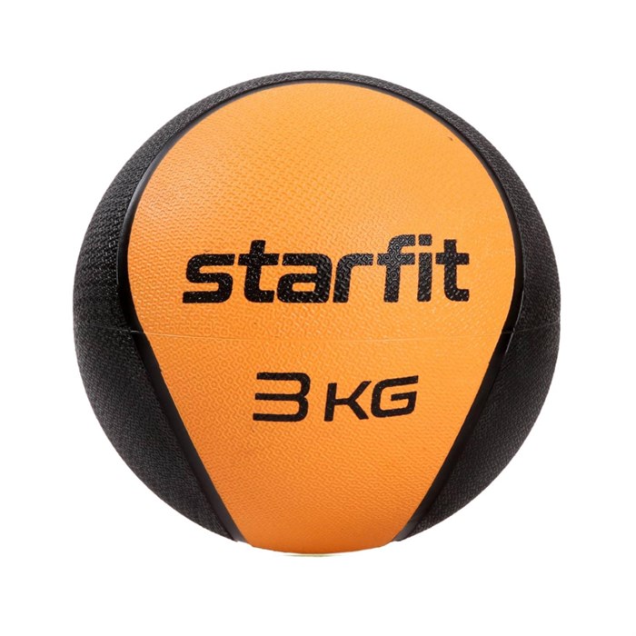 Медбол высокой плотности STARFIT GB-702 3 кг, оранжевый,УТ-00018936 1610189 - фото 1038603