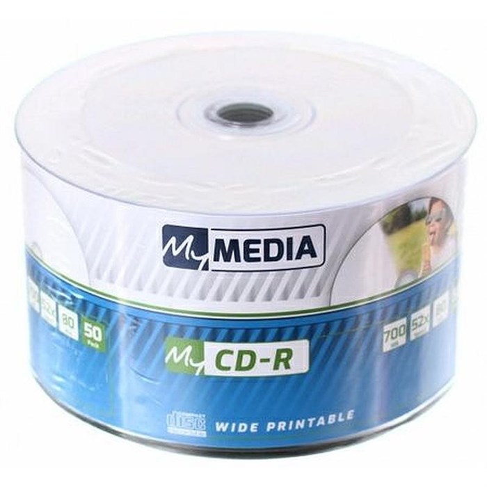 Носители информации CD-R MyMedia 700Mb 52x (50шт/уп) Printable (69206) 1844887 - фото 1040675