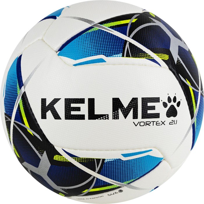 Мяч футб. тренировочный KELME Vortex 21.1, 8101QU5003-113, р. 4,бел-син-чер 1996546 - фото 1044133