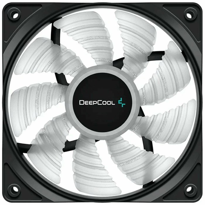 Вентилятор DEEPCOOL RF120W 120x120x25мм LED White подсветка, 1300об/мин 1877492 - фото 1054809