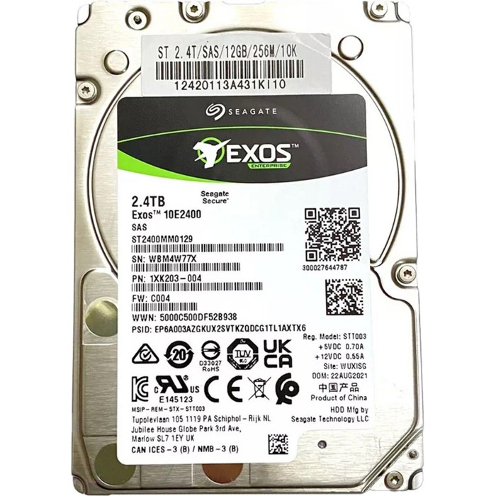 Жесткий диск Seagate ST2400MM0129 HDD SAS 2.4Tb 2.5 10K 12Gb/s 256Mb 2047530 - фото 1054993