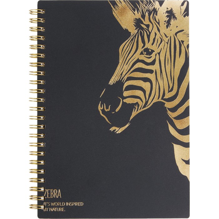 Бизнес-тетрадь Attache Selection Zebra А5,96л,кл,спир,пластик,тон.бл 202307 1805508 - фото 1057410