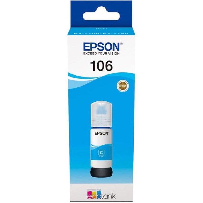 Чернила Epson 106 T00R2 C13T00R240 го лубой для L7160/L7180 1023002 - фото 1058081