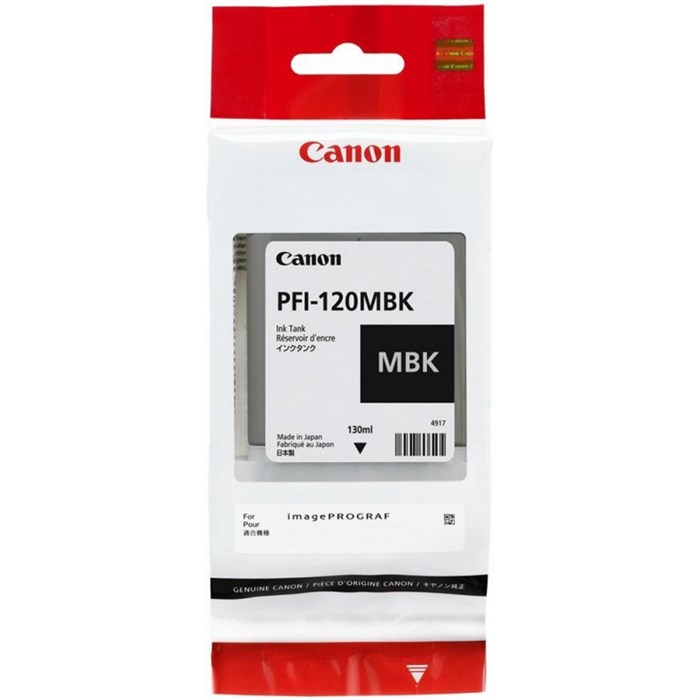 Картридж струйный Canon PFI-120 (2884C001) мат.чер. (130мл) для TM-200/205 994286 - фото 1058083