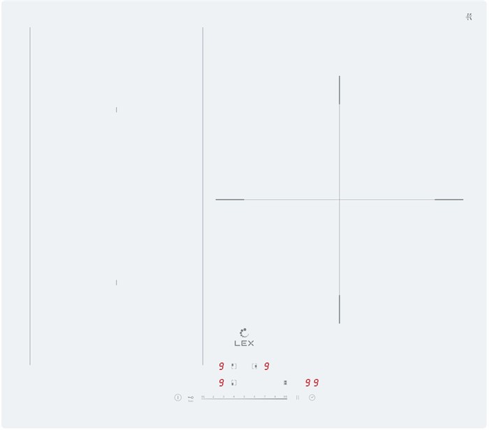 Индукционная варочная поверхность Lex EVI 631A WH XM2030309 - фото 1064193