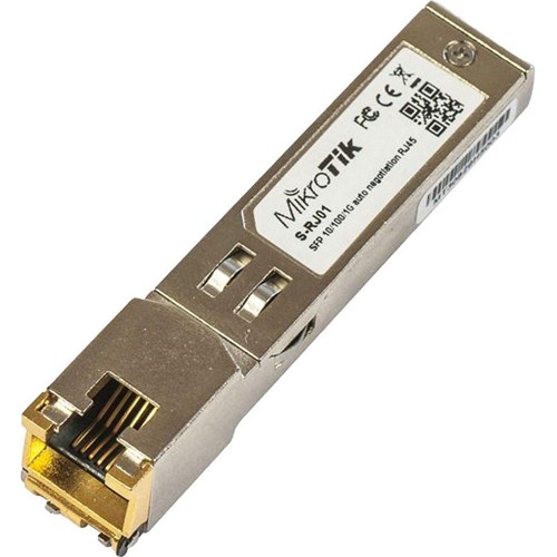 Трансивер MikroTik SFP (S-RJ01) 10/100/1000M copper module 2088965 - фото 1090311