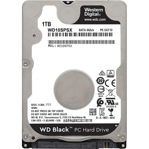 Жесткий диск WD Black WD10SPSX 2,5`` 1TB SATA3 64MB, 7200rpm 2086771 - фото 1090525