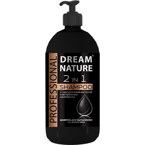 Шампунь Dream Nature PROFESSIONAL c гиалур.кислотой и витам.комплексом 1 л 1799826 - фото 1100227