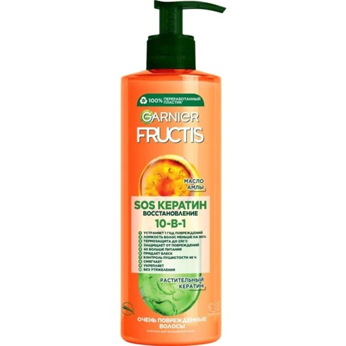 Маска для волос Garnier Fructis SOS Спасатель 10в1, 400 мл 1974123 - фото 1100605