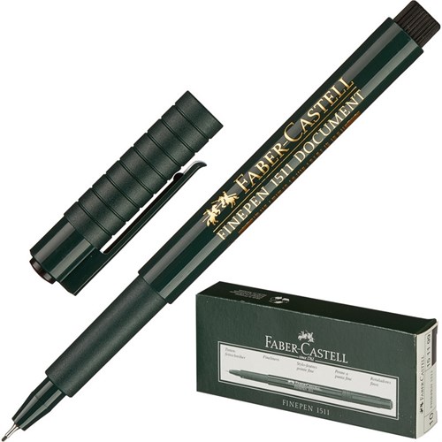 Линер Faber-Castell FINEPEN 1511 0,4мм черный 151199 735651 - фото 1104727