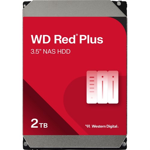 Жесткий диск WD Red Plus 2TB 3.5 5400RPM 64МB SATA(WD20EFPX) 2086769 - фото 1107205