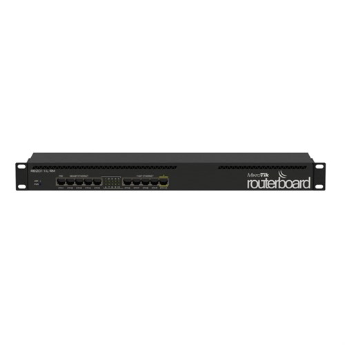 Маршрутизатор MikroTik RB2011iL-RM 5x100Mbps, 5x1Gb, 1U 19, PoE 1914199 - фото 1120197