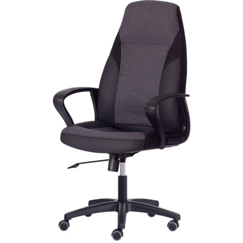 Кресло UT_Easy Chair Impreza, к/з, тк, сетка, чер/сер/мет,36-6/F68/36/TW-11 2101556 - фото 1121703