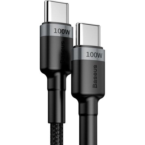 Кабель Baseus USB-C-&gt;-C CL 100W 2m GRчерный 2098151 - фото 1123298