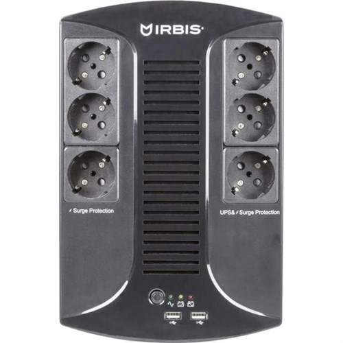 ИБП IRBIS UPS Personal plus 600VA/360W, Line-Interactive (ISBR600E) 1800289 - фото 1123361