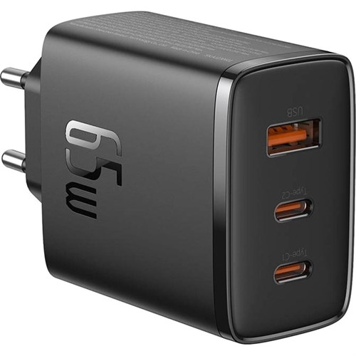 Зарядное устройство сетевое Baseus Cube Pro USB-Cx2+A 65W черный 2098157 - фото 1123407