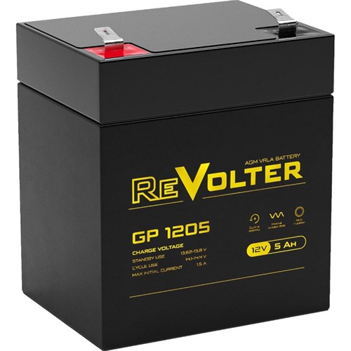 Батарея для ИБП Revolter GP 1205 (12В/5Ah) 2099079 - фото 1123696