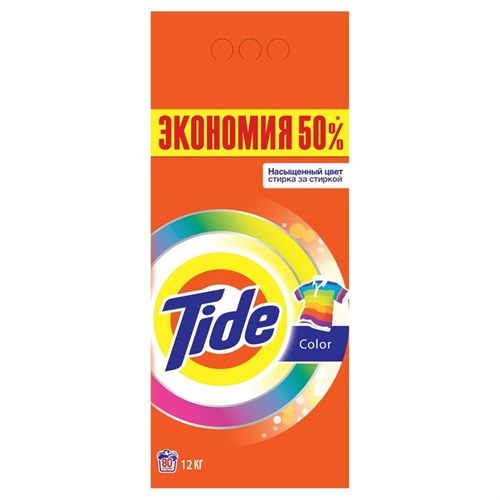 Порошок стиральный Tide Аква Пудра Color автомат 12кг д/цветного белья 985020 - фото 1153676