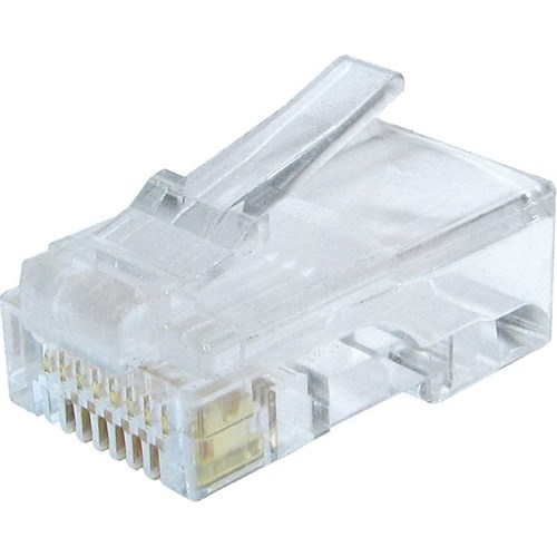 Коннектор A1, RJ45, 6 кат., 8p8c, 30 мкм, уп/100 шт 2109120 - фото 1162216