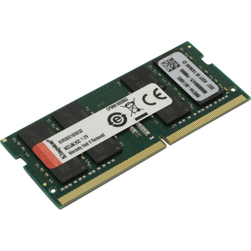 Модуль памяти Kingston SODIMM 32GB 2666MHz DDR4 Non-ECC CL19(KVR26S19D8/32) 2003876 - фото 1162682