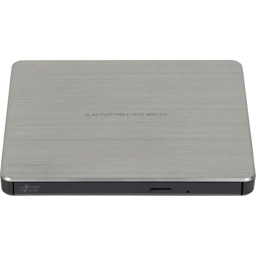 Привод LG DVD-RW GP60NS60 ext. Silver Slim Ret. USB2.0 2105832 - фото 1162824