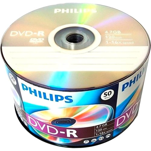 Носители информации DVD-R Philips (DM416U50F/97)4.7Gb,16x,Bulk 50шт/уп 2097486 - фото 1168194