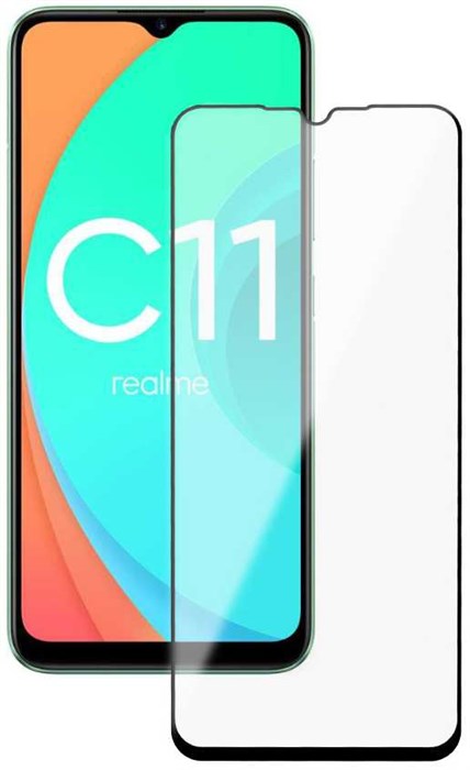 Защитное стекло для экрана Deppa черный для Realme C11 1шт. (62687) XM1453911 - фото 176021