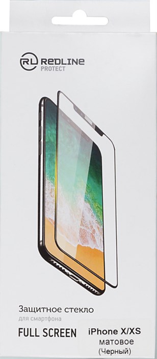 Защитное стекло для экрана Redline черный для Apple iPhone X/XS/11 Pro 1шт. (УТ000012295) - фото 176347