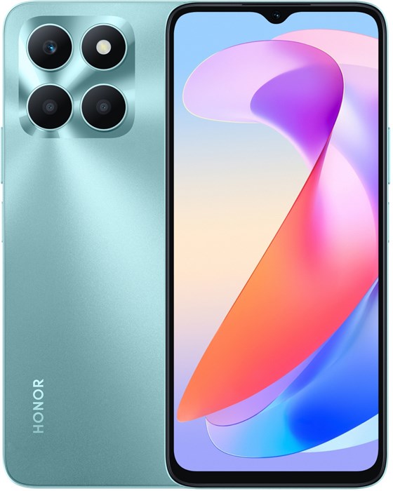 Смартфон Honor X6a 128Gb 4Gb голубое озеро моноблок 3G 4G 2Sim 6.56" 720x1612 Android 13 50Mpix 802.11 a/b/g/n/ac NFC GPS GSM900/1800 GSM1900 TouchSc VidConf FM microSD max256Gb XM1977231 - фото 187177