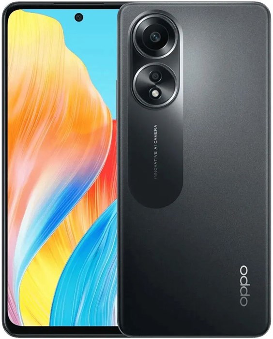 Смартфон Oppo A58 128Gb 6Gb черный моноблок 3G 4G 2Sim 6.72" 1080x2400 Android 13 50Mpix 802.11 a/b/g/n/ac NFC GPS GSM900/1800 GSM1900 TouchSc Protect VidConf A-GPS microSDXC max1024Gb - фото 189200