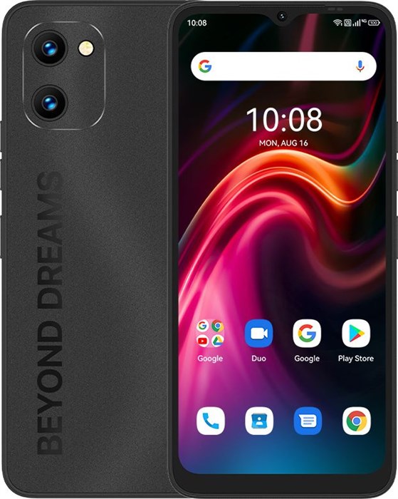 Смартфон Umidigi G1 Max 128Gb 6Gb черный моноблок 3G 4G 2Sim 6.52" 720x1600 Android 12 50Mpix 802.11 a/b/g/n/ac GPS GSM900/1800 TouchSc FM microSD max256Gb - фото 192910