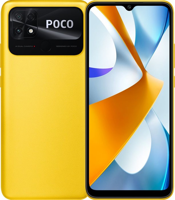 Смартфон Xiaomi Poco C40 64Gb 4Gb желтый моноблок 3G 4G 2Sim 6.71" 720x1650 Android 11 13Mpix 802.11 a/b/g/n/ac GPS GSM900/1800 GSM1900 TouchSc Protect FM A-GPS microSD max1024Gb XM1823507 - фото 193223