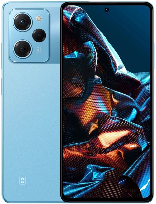 Смартфон Xiaomi Poco X5 Pro 5G 128Gb 6Gb голубой моноблок 3G 4G 2Sim 6.67" 1080x2400 Android 12 108Mpix 802.11 a/b/g/n/ac NFC GPS GSM900/1800 GSM1900 TouchSc Protect A-GPS - фото 193259