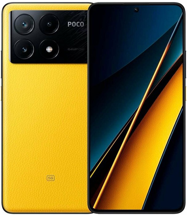 Смартфон Xiaomi Poco X6 Pro 5G 512Gb 12Gb желтый моноблок 3G 4G 2Sim 6.67" 1220x2712 Android 13 64Mpix 802.11 a/b/g/n/ac/ax NFC GPS GSM900/1800 GSM1900 TouchSc Protect A-GPS XM2002385 - фото 194104