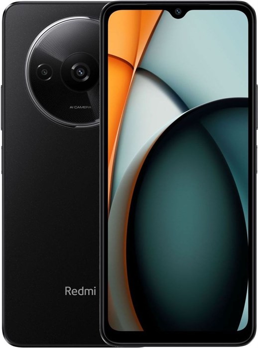 Смартфон Xiaomi Redmi A3 64Gb 3Gb черный моноблок 3G 4G 2Sim 6.78" 720x1600 Android 14 Go 8Mpix 802.11 a/b/g/n/ac GPS GSM900/1800 TouchSc microSD max1024Gb XM2006999 - фото 194224