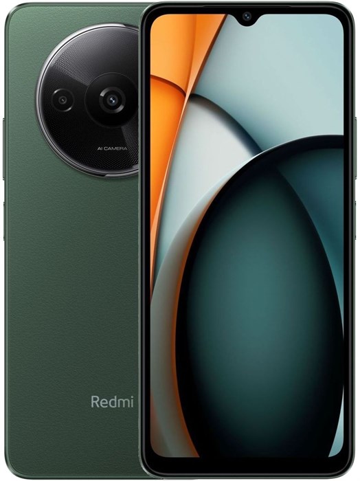 Смартфон Xiaomi Redmi A3 64Gb 3Gb зеленый моноблок 3G 4G 2Sim 6.78" 720x1600 Android 14 Go 8Mpix 802.11 a/b/g/n/ac GPS GSM900/1800 TouchSc microSD max1024Gb - фото 194235