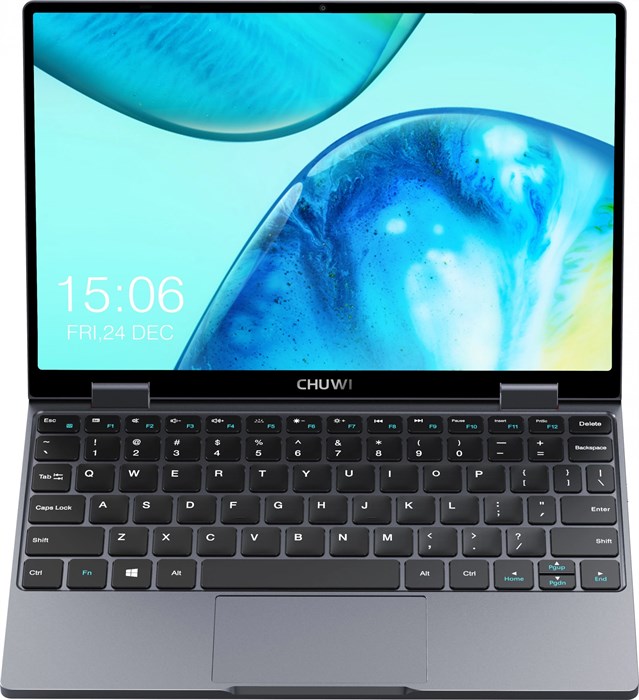 Ноутбук Chuwi MiniBook X N-series N100 12Gb SSD512Gb Intel UHD Graphics 10.51" IPS Touch WQXGA (1920x1200) Windows 11 Home grey WiFi BT Cam 3800mAh (1746362) XM1986454 - фото 214201