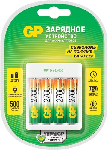 Зарядное устройство GP Rechargeable Е411-270AAHCCS-2CR1 XM1971477 - фото 22012