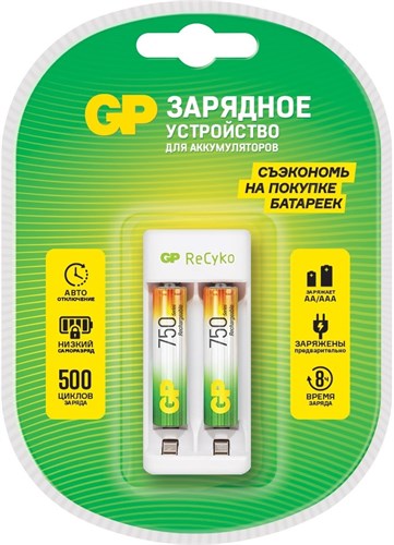 Зарядное устройство GP Rechargeable E211/75AAAHCCS-2CR1 - фото 22028