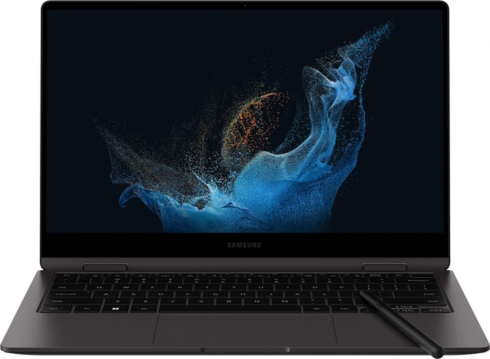 Ноутбук Samsung Galaxy Book 2 360 Core i7 1255U 16Gb SSD512Gb Intel Iris Xe graphics 13.3" AMOLED Touch FHD (1920x1080) Windows 11 Home English graphite WiFi BT Cam (NP730QED-KA1IN) XM1988325 - фото 222301